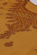 Mustard Jacquard Straight Kurta image number 1